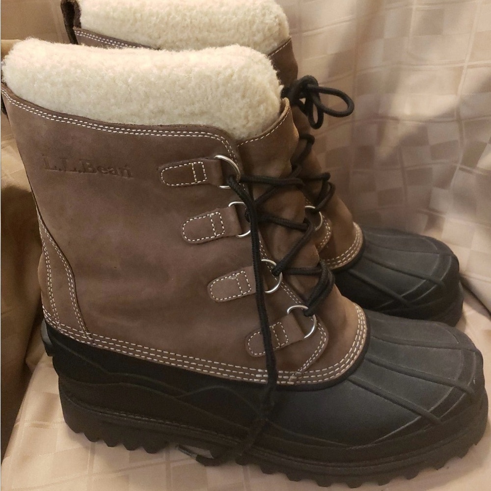 L.L. Bean Brown and Black Winter Boots